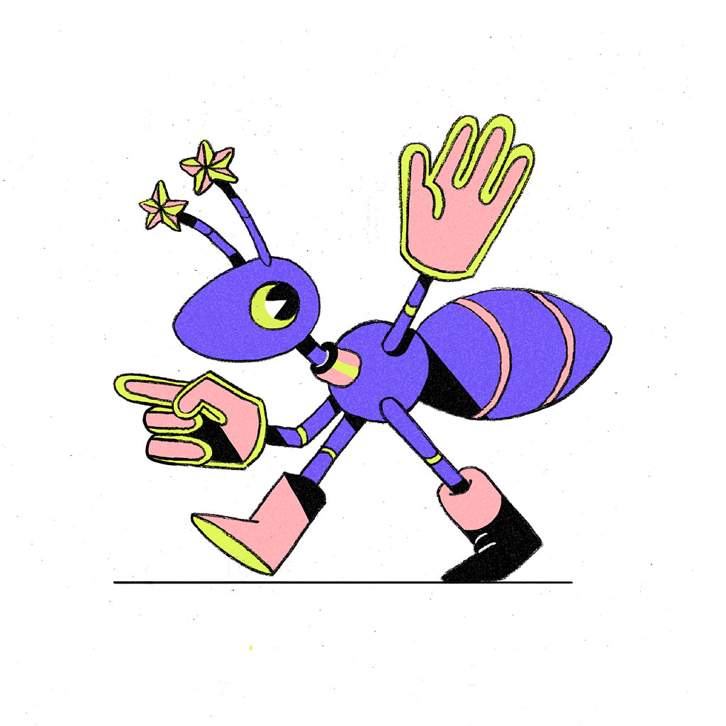 Cheerful Ant Wizard